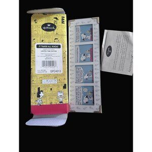 Hallmark "It Takes All Kinds!" Limited Edition Snoopy Comic Strip Frame